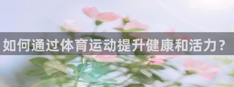 如何通过体育运动提升健康和活力？