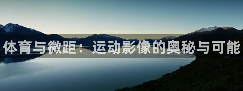 体育与微距：运动影像的奥秘与可能